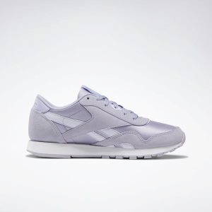 Adidasy Dziecięce Reebok Classic Nylon Fioletowe PL 38CORDU